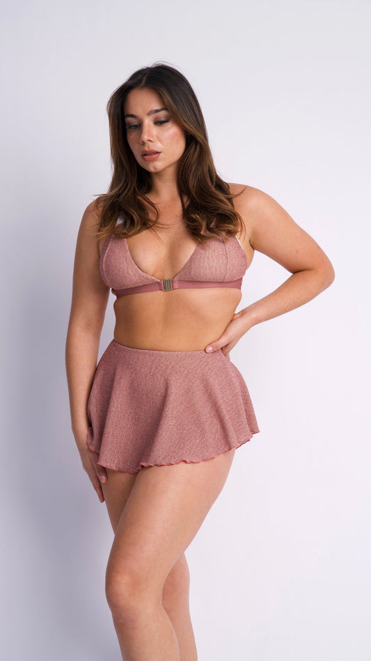 Follow Me Bra - Rose Gold Shimmer