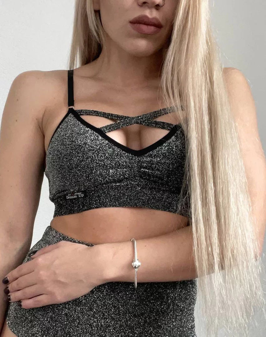 Lurex Top - Silver