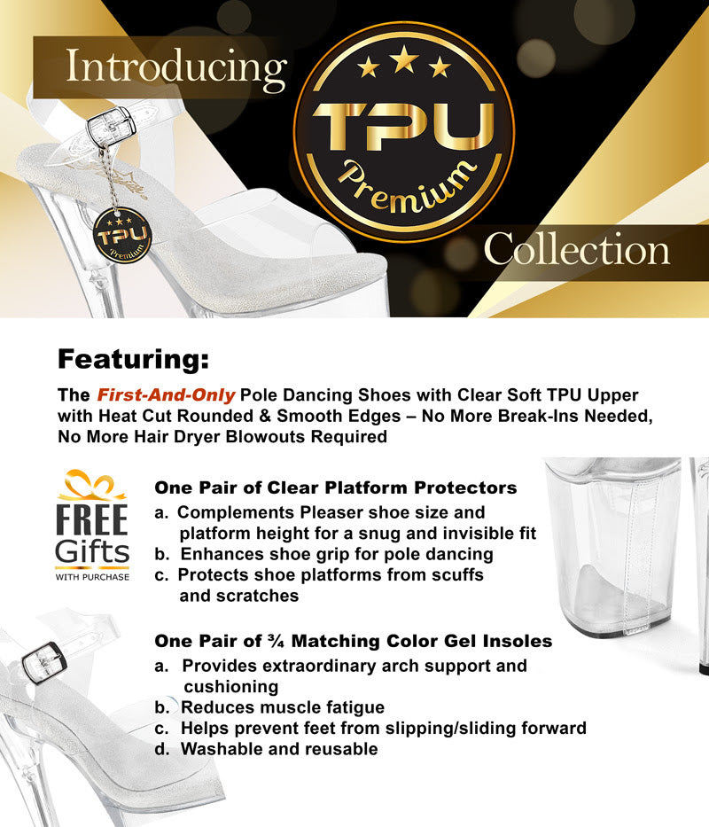 8" Flamingo 808 PREM - TPU Clear