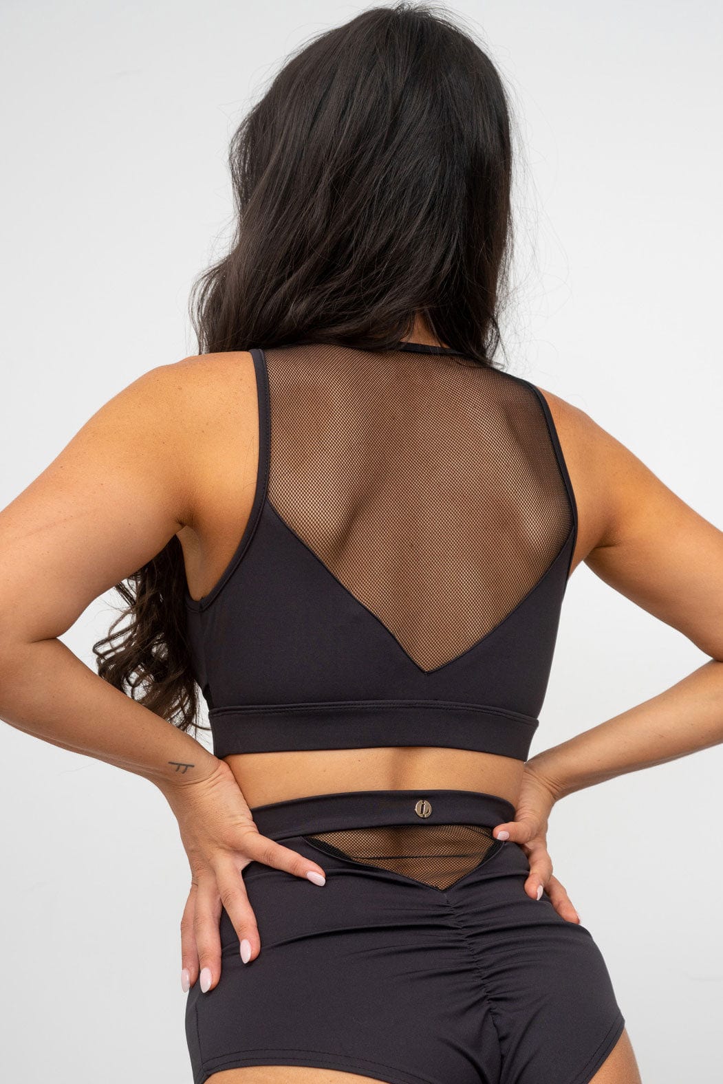 Addison Mesh Top - Black