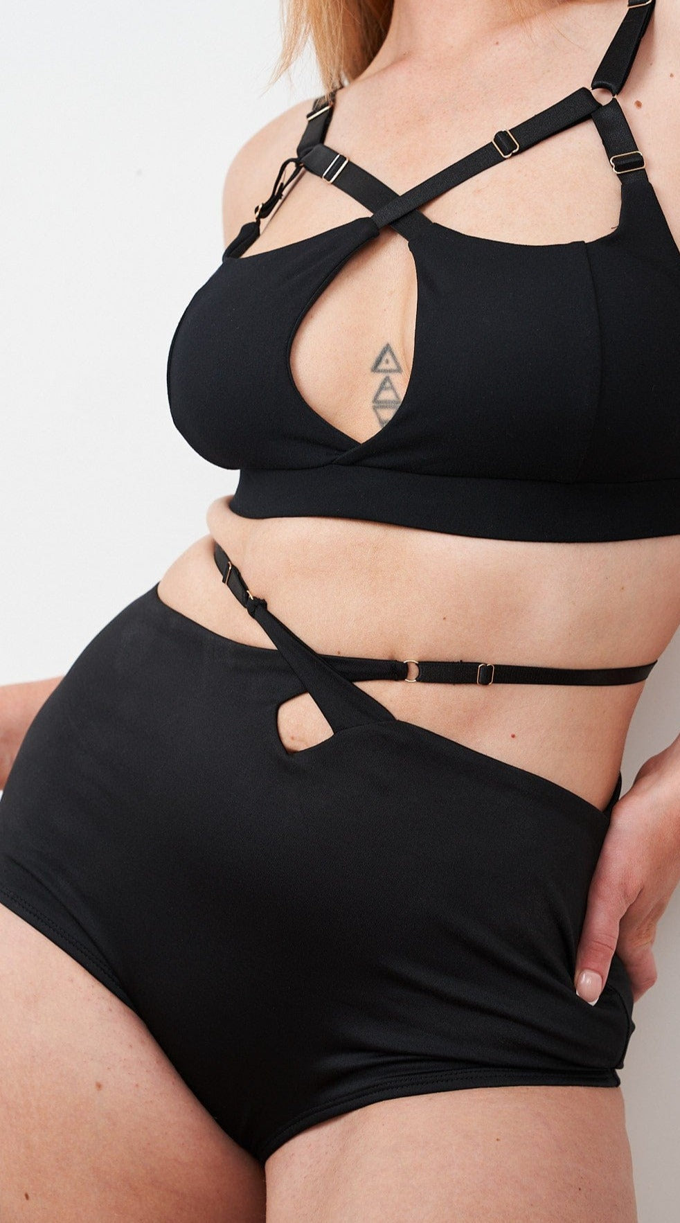 Bailey High Waist Bottoms - Black