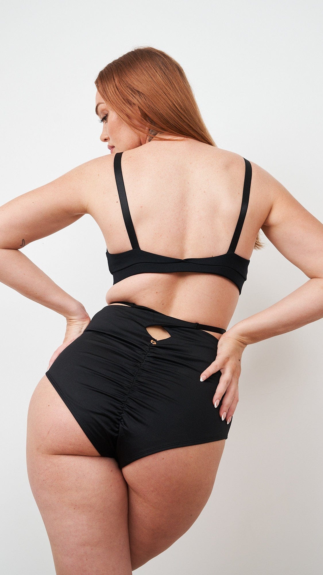 Bailey High Waist Bottoms - Black
