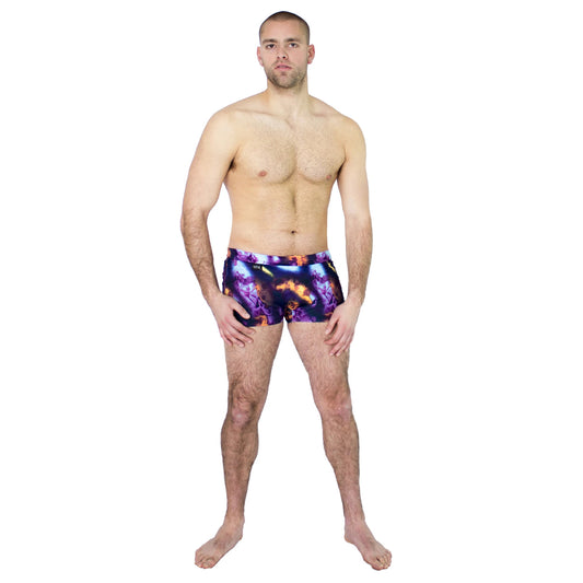 Lightning Storm Print Shorts