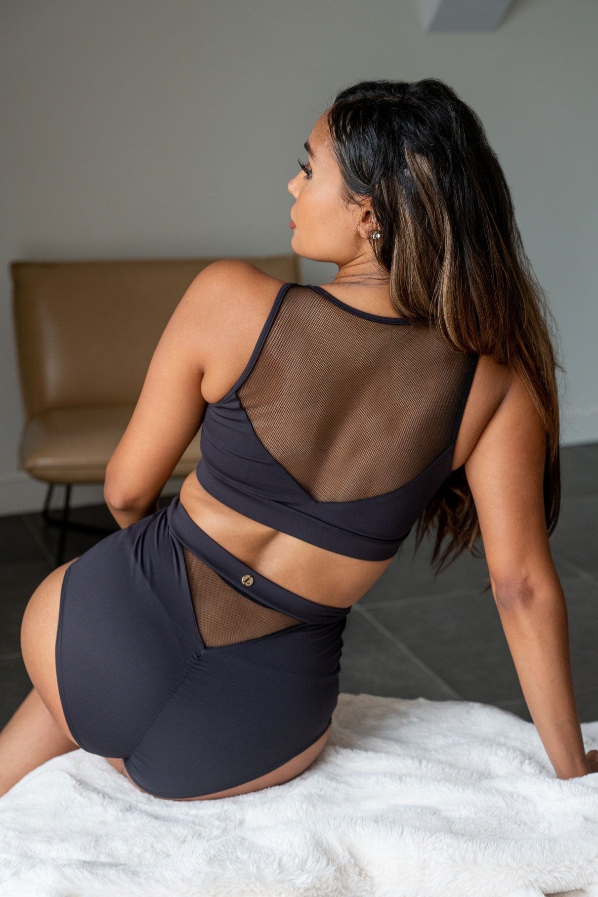 Addison Mesh Top - Black