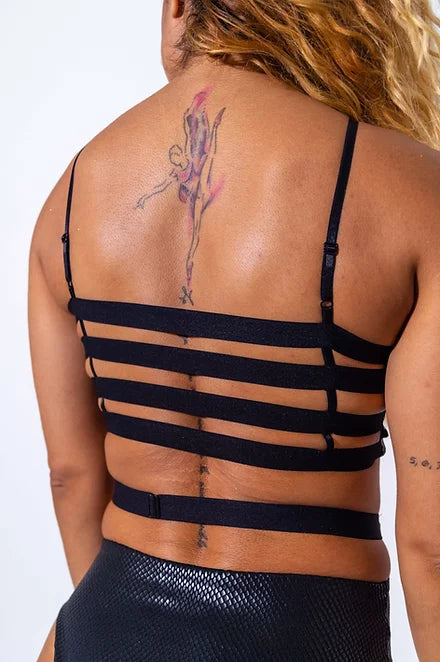 Can't Cage Me Top - Black