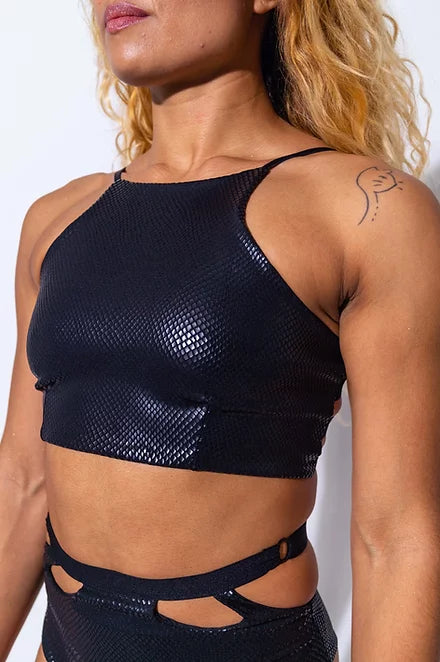 Can't Cage Me Top - Black